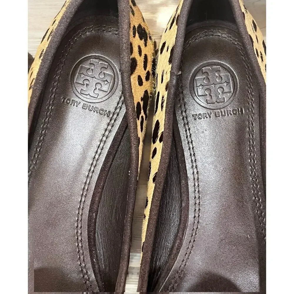 Tory Burch Asher Pony Hair Leopard Ballet Flat Size 7M